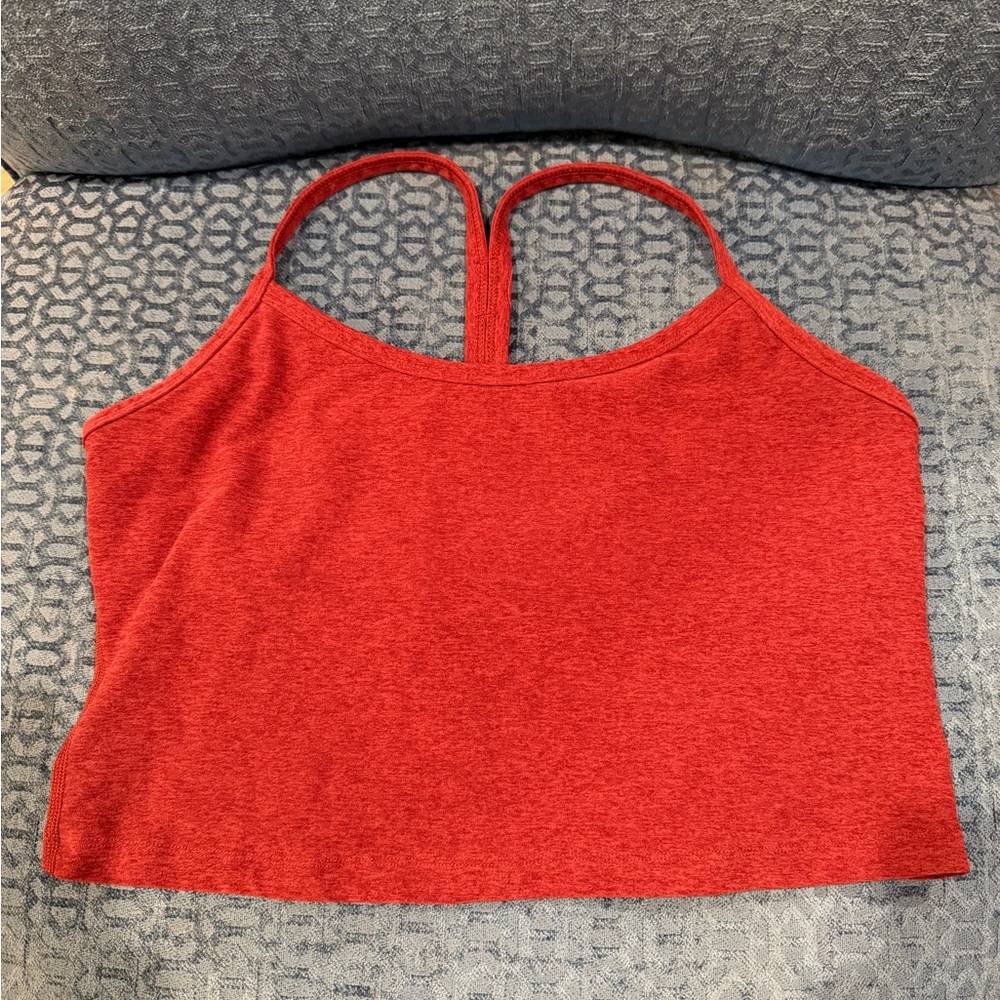 Beyond Yoga red Cropped Tank Top sports bra